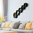 thumbnail image 6 of Hexagon Floating Shelves 5 Different Sizes Honeycomb Shelves for Wall, Black, 6 of 8