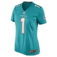 thumbnail image 2 of Women's Nike Tua Tagovailoa  Aqua Miami Dolphins  Game Jersey, 2 of 3