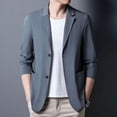 thumbnail image 1 of Traje pequeño informal de color sólido fino de primavera y verano para hombre, traje de negocios coreano para hombre, chaqueta de protección solar occidental para hombre, 1 of 5