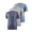 Navy, variant on Leey-World Mens T-Shirts Men's T Shirt Short Sleeve Cotton Blend T-Shirts Crew Neck Casual Summer Basic Tee Shirts(Navy,XL)