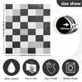 thumbnail image 5 of Yayeee Magnetic Dishwasher Cover for The Front Decoration Home Kitchen Machine Sticker Protector, Black and Gray Plaid Pattern, 5 of 6