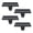 Black, variant on Tibvox Set of 4 Christmas Mantel Hook Hangers for Stocking Hanging and Christmas Decors