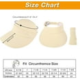 thumbnail image 5 of Sun Hats for Women Wide Brim UV Protection Sun Hat Summer Beach Packable Visor, 5 of 7