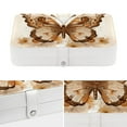 thumbnail image 4 of Butterfly Jewelry Organizer Travel Case PU Leather with Removable Compartment, Portable Necklace Bracelet Holder Jewelry Display, 4 of 6