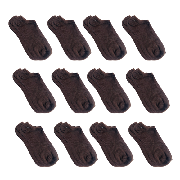 12 pares de calcetines tin café algodón ANVAR