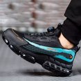 thumbnail image 4 of Baotou Zapatos Protección Laboral Antigolpes Y Antipinchazos Con Botón Giratorio Zapatos Seguridad Cómodos Y Perezosos [con Video] (Azul 42), 4 of 9