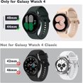thumbnail image 3 of [3+2Pack] FFIY Boîtier Robuste Compatible avec Samsung Galaxy Montre 4 44mm, Anti-Brouillard Trempé Films de Protection d'Écran en Verre avec Coque de Protection PC Dur, Étui Mat, Noir / Noir, 3 of 7