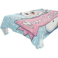 thumbnail image 4 of BZSMCE Square Tablecloth Cute Snowman Painting Pattern Tableclothes, 4 of 9