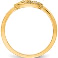 thumbnail image 2 of 10K Yellow Gold Diamond Double Heart Ringsize 7 (Width 2) - Jbsp, 2 of 5