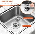 thumbnail image 5 of 3-in-1 Kitchen Sink Drain Strainer with Bounce Core - Universal Stainless Steel Drain Stopper 2-Pack, Easy to Install & Clean, Upgraded Design, 5 of 6