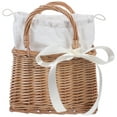 thumbnail image 4 of 1 Pce Sac Tissé en Rotin Simulation Petit Panier Décoratif Panier de Rangement Tissé, 4 of 9