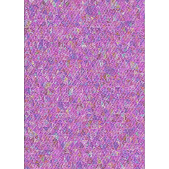 Ahgly Company Indoor Rectangle Patterned Crimson Purple Novelty Area Rugs, 5' x 8'
