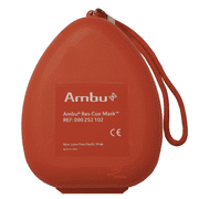 Kemp 10-502 Ambu CPR Mask with O2 Inlet and Head Strap