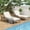 Gray, variant on DTTRA 72.2" Acacia Wood Outdoor Chaise Lounge Chair Set of 2 with 3.9" Thick Cushion, 5-Position Adjustable Patio Recliner Sunbed with Armrests for Poolside, Deck, Backyard & Garden, Gray