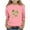Pink, variant on Pink Lucky Clover Graphic T-Shirt for Girls 4-12 Years St Patricks Day 3/4 Sleeve Soft Stretch Polyester Spandex Relaxed Fit Casual Kids Tee,Size 12-13T