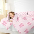 thumbnail image 4 of Manfei Pink Bowknot Full Size Comforter Sets 3-Piece for Girls, Kawaii Bow Bedding Comforter Set, Cute Bowtie Bedding Sets, Ultra Soft Home Decor, 4 of 8
