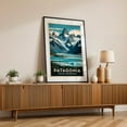 thumbnail image 2 of Vintage Patagonia Illustration | Wilderness-Inspired Wall Art - Illustration Black Framed Wall Art Print 20 x 30 inches, 2 of 8