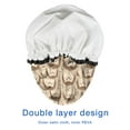 thumbnail image 4 of Shower Caps,Cute Hedgehog Pattern Waterproof Shower Cap for Women 4 Pieces,Double Reusable Hair Cover for Shower PEVA Elastic Stretch Hem, 4 of 7