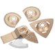 thumbnail image 4 of Wanyongbao 6 Piezas Hoja oscilante híbrida Hoja de sierra Herramienta eléctrica Accesorios para máquinas de corte Disco abrasivo de aleación multifuncional Disco abrasivo de esmeril Kuyhfg Sin marca, 4 of 5