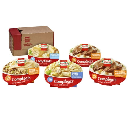 (5 Pack) HORMEL COMPLEATS Protein Variety Pack Microwave (Best 5 Dollar Meal)