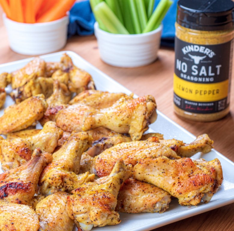 Kinder's Lemon Pepper No Salt Seasoning & Rub, 2.6 oz