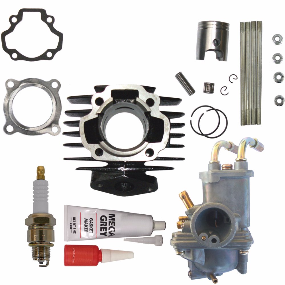 YAMAHA PW 50 PW50 QT 50 QT50 CYLINDER PISTON CARBURETOR