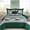 Green-King, variant on King Navy Blue Patchwork Striped 8 Piece Bed-in-a-Bag Bedding Set
