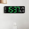 thumbnail image 4 of Horloge Murale Moderne Calendrier Réglable Luminosité Table de Chevet Vert, 4 of 9