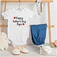 thumbnail image 3 of Happy Fathers Day Papa Grandfather Pop Bodysuit Jumper Girls Infant Baby Brisco Brands NB, 3 of 6