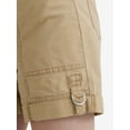 thumbnail image 5 of Time and Tru Women's and Women’s Plus Convertible Cargo Shorts, 6” Inseam, Sizes 0-22, 5 of 5