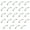 14 Gauge (1.6mm), variant on Lot of 24 Eyebrow Lip Piercing Curved Spike Barbells - 14G or 16G