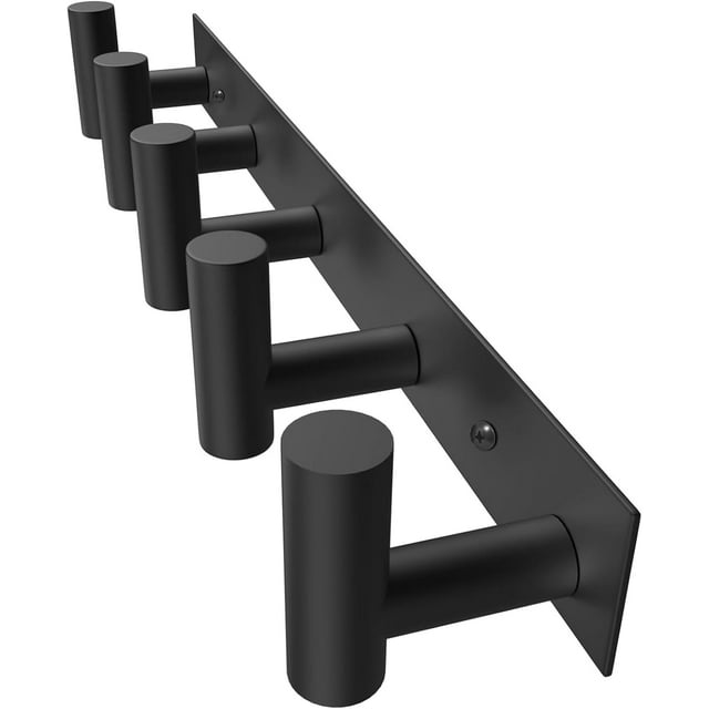 Coat Rack Wall Mount with L Shaped Coat Hooks Wall Hooks Heavy Duty Stainless Steel Towel Hooks Wall Coat Hanger Robe Hooks for Bathroom Kitchen Entryway ( Hooks PC)