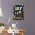 thumbnail image 5 of 16x24 inch Oil Paintings On Canvas Beer 'Bar Is Open' Slogan,Indoor Outdoor Bar,Tavern Wall Decor Art Prints,Gift For Bar Lovers,Modern Style Beer Vintage Decor Canvas Painting,For Man Cave, 5 of 6