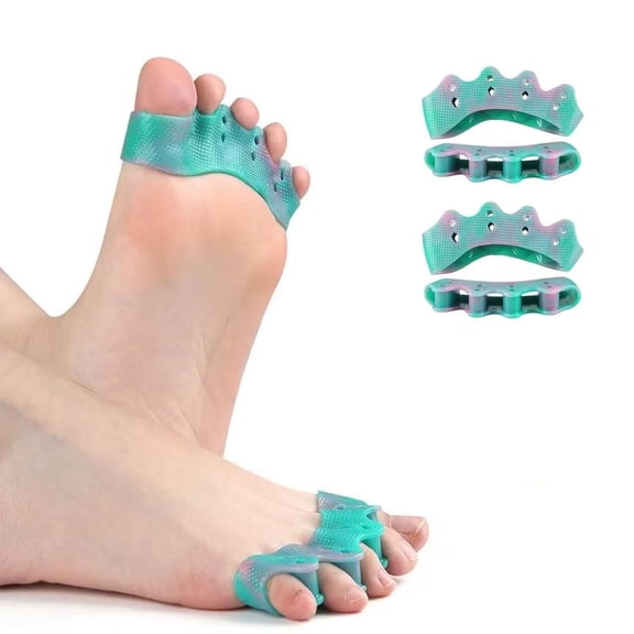Qinyurj Toe Separators & Toe Spacers -Bunion Corrector, Overlapping Toes corrector, Hammer Toe, Restores Natural Toe Alignment Unisex,Regular Size