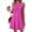 Hot Pink, variant on Womens Long Dresses Breathable Loose Fit A Line Midi Dress 2026 Summer Sleeveless Crew Neck Interview Dress Basic for Night Out and Club S-XXXL