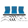 thumbnail image 6 of Waiting Chair Reception Room Guest Chair Airport Bench Seat Chair 3 Seat Blue, 6 of 12