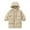 Khaki, variant on REDARER Winter Girls Hooded Long Down Coat Thickened Warm Padded Jacket Outerwear for Cold Weather and Comfort,Size:8-9 Years