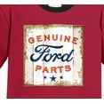 thumbnail image 2 of Mens Genuine Ford Parts 100% Cotton Ringer Tee Shirt, Medium White/Black, 2 of 5