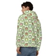 thumbnail image 4 of Uemuo Cute Chubby Frog for Men's Fashion Full-zip Hoodies & Sweatshirts with Kangaroo Pocket, Zip-up Hooded Sweatshirt, Moisture Wicking & Breathable-Small, 4 of 5