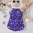 thumbnail image 2 of Zanarzt Toddler Girls 4th Of July Romper 4th Fourth of July Baby Girl Boy Outfit American Flag Print Overalls Shorts Pocket Suspender Romper Clothes Blue,4-5 Years, 2 of 8