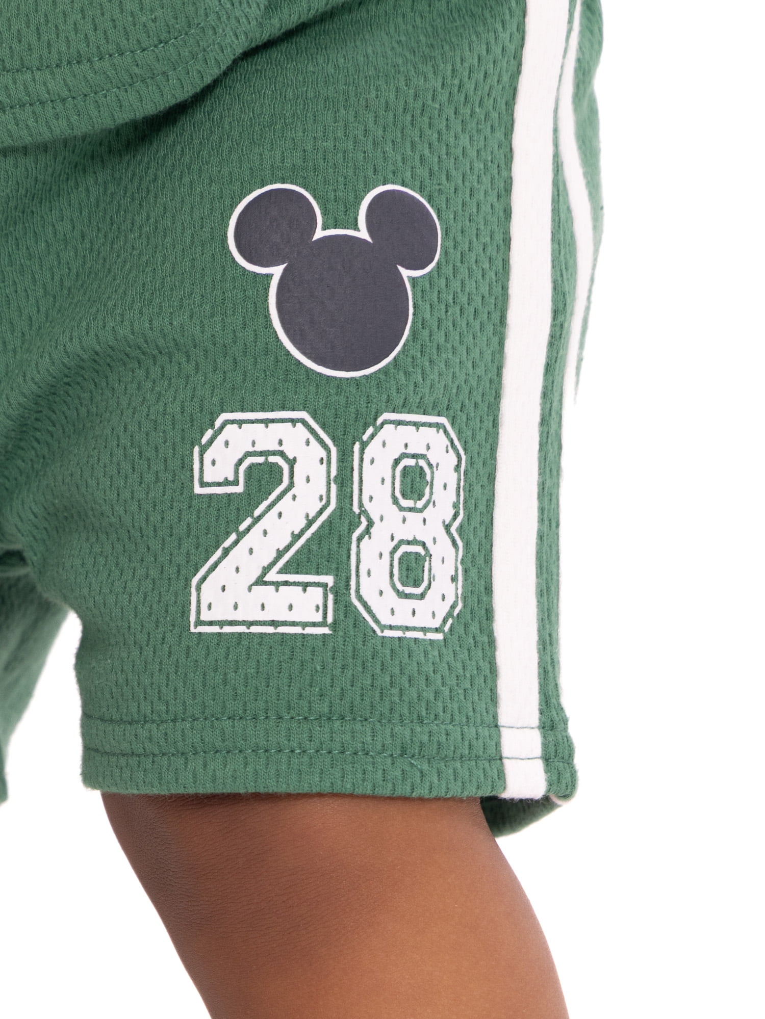 Mickey Mouse Baby Boys Athletic Graphic T-Shirt and Shorts Set, 2-Piece, Sizes 0/3M-24M
