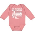 thumbnail image 3 of Inktastic Proud Military Niece Red Friday Girls Long Sleeve Baby Bodysuit, 3 of 5