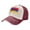 Dark Red, variant on Armenian Flag Baseball Cap Distressed Adjustable Vintage Cotton Denim Hat for Women Men