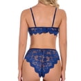 thumbnail image 4 of Tbopshirt Sexy Lingerie for Women,Womens Lingeries Set Women's Lace Fashion Gathered Thin Wireless Bra Set Lingerie Underwear Pajamas Set,Valentines Day Gift for Her, 4 of 5