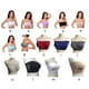 thumbnail image 5 of Sujetador inalámbrico Minnieouse Sujetadores sin tirantes Busto Bandeau Tube Top Cierre de tirador Ropa interior que abraza la Buena elasticidad Ropa interior espalda hueca negra SG, 5 of 6