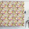 thumbnail image 1 of Ambesonne Retro Shower Curtain, French Vintage Flowers, 69"Wx70"L, Reseda Green Pale Coffee, 1 of 3
