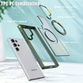 thumbnail image 4 of For Samsung Galaxy S24 Ultra Case, Military Grade Shockproof Compatible with Magsafe Rotating Stand Bumper Drop Protection Phone Case Cover for Samsung Galaxy S24 Ultra, Green, 4 of 6
