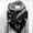 Black, variant on Women's Scarf Warm Windproof Fashion Printed Double Layer Buckle Winter Wrap Scarf Neck Warm