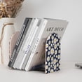thumbnail image 6 of Lsque Daisy Floral Printed Wood Bookends,Non-Skid Bookend for Shelves,Heavy Duty Support Bookends,Non-Slip Foam Pads for Office, Home, and Library,1 Pair, 6 of 8