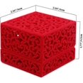 thumbnail image 2 of Ring Box, Hollow Square Velvet Ring Gift Box Wedding Ring Jewelry Box, 2 of 5